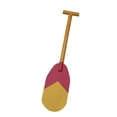 thumbnail image 2 of QccHieUs Children Paddle Prop Canoe Paddle Colorful Comfortable Lightweight Wood Boat Oar Red Yellow, 2 of 9