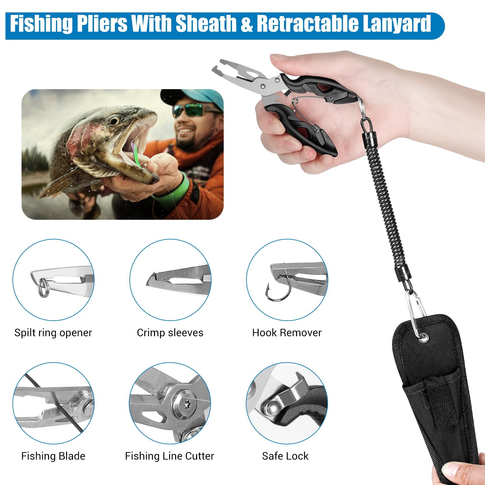 3 Layers Fishing Tackle Box  213pcs Lures Kit With Small Tool Containing Weights Scale Lip Clip Hook Remover Accessories Gear For Beginners Men Adults