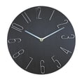 thumbnail image 1 of Relojes colgantes modernos que no hacen tictac, silenciosos, decorativos, multipropósito, fáciles de leer, 12 Negro Zulema Reloj de pared, 1 of 8