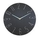 thumbnail image 1 of Relojes colgantes minimalistas sin tictac, silenciosos, fáciles de leer, movimiento de barrido, pared de 2" Negro, 1 of 8
