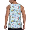 thumbnail image 3 of Haiem Colorful Sea Turtle Men Workout Tank Top Gym Bodybuilding Sleeveless Muscle T Shirts Athletic Tank Breathable Workout Shirt-Medium, 3 of 9