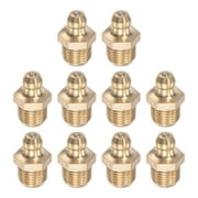 Uxcell Brass Straight Hydraulic Grease Fitting G5/16 Thread 10mm Width 10 Pack
