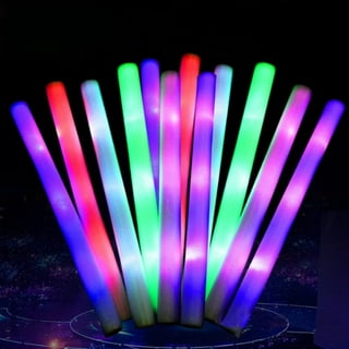 YStartoys Glow Sticks Bulk 30pcs Foam Glow Sticks LED Light Up Stick with 3  Modes Colorful Flashing Glow in The Dark Party Supplies for Birthday
