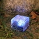 thumbnail image 5 of Lámpara solar de ladrillo de vidrio ABS LED, impermeable, enterrada en el suelo, para exteriores, patio, jardín, césped, luz azul., 5 of 14