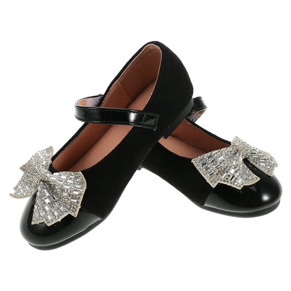 FRCOLOR Single Shoes for Little Girls Bow Flat Comfortable Flats