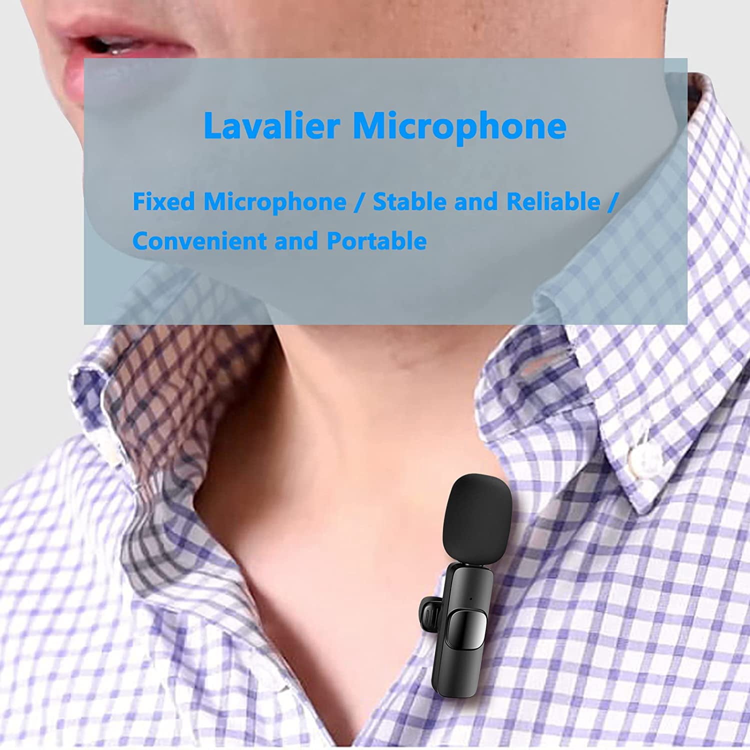 Ponovo Microfono Lavalier Wireless, Microfono per USB C Smartphone, Mini  Microfoni con Cancellazione del Rumore/Muto Durata 12 Ore per Video   Vlog Tiktok : : Strumenti Musicali