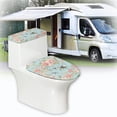 thumbnail image 6 of HELLHERO Dragonfly Rose Universal Toilet Lid Dust Cover Set with Soft, 6 of 8