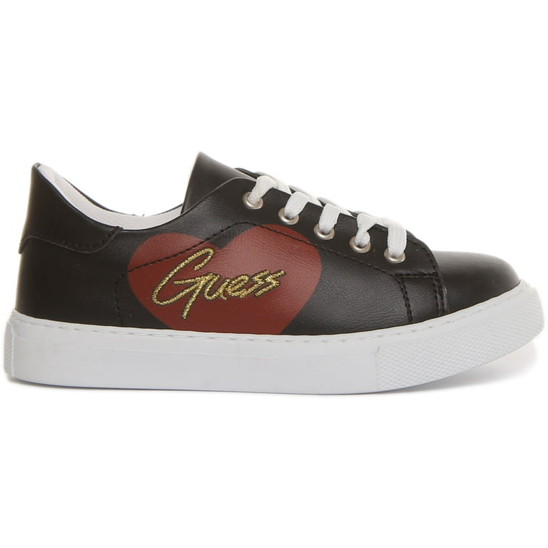 Guess trainers best sale black and gold