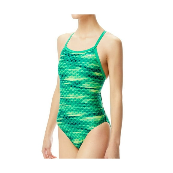 Tyr Women's Castaway Diamondfit Swimsuit Green Size 26