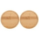 thumbnail image 3 of ColoMX Bandejas de madera para servir, bandejas redondas, platos de madera, plato rústico para servir comida, aperitivos y frutas, 2 uds., 3 of 8