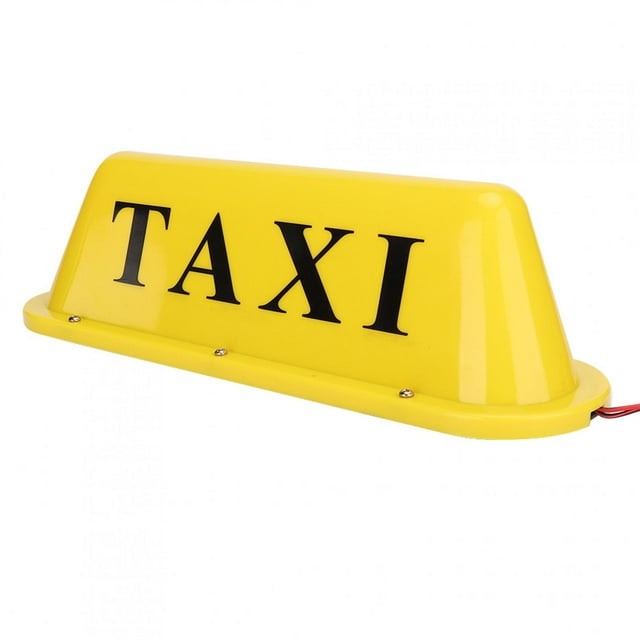 Letrero Magnético LED Para Taxi, Luz Superbrillante En La Azotea Con Encendedor De Cigarros, Funda Blanca Y Amarilla