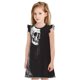 thumbnail image 1 of Balery Gothic Skull Drape Camisón de princesa para niñas, pijama de algodón con mangas abullonadas, suave y bonito.-Medium, 1 of 6