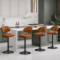 thumbnail image 5 of Fijinhom Adjustable Bar Stools Set of 4 with 360° Swivel and Cushioned Seats,Orange, 5 of 7