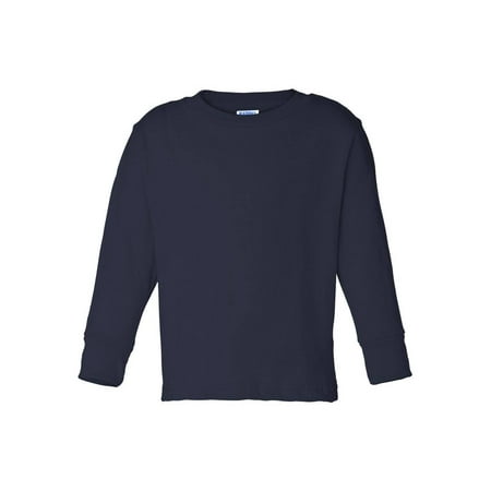 

Rabbit SkIns - Toddler Long Sleeve T-Shirt Navy 4T