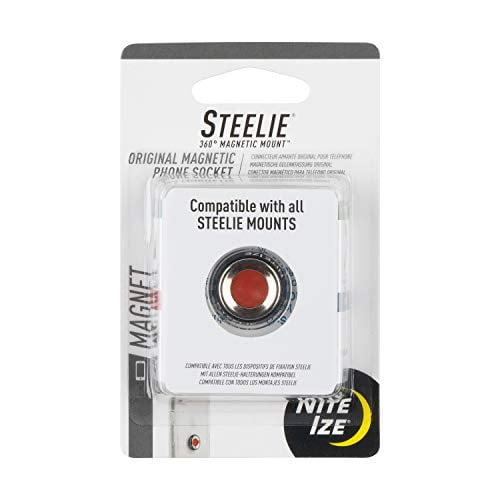 Nite Ize Original Steelie Magnétique Prise de Téléphone - Aimant Supplémentaire pour les Systèmes de Montage de Téléphone Steelie