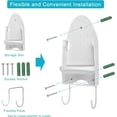 thumbnail image 3 of Colgador para tabla de planchar, soporte de pared para tabla de planchar, organizador blanco de 7 "x 1" x 5 ", soporte para tabla de planchar de 5 pulgadas de ancho máximo, 3 of 5