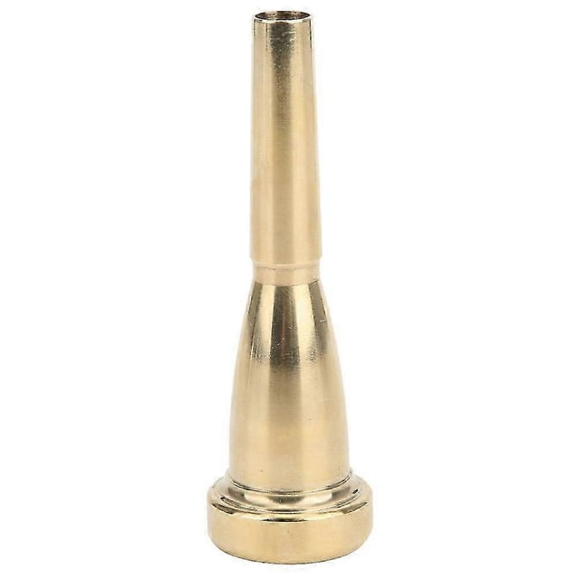 Boquilla de trompeta 7C de latón chapado en oro. Accesorios para instrumentos musicales.