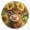 Gold, variant on Wall Clock 10 Inch Battery Operated Clocks Living Room Decor, Silent Non-Ticking for Living Room Home Kitchen office Clock Cute Highland Cow