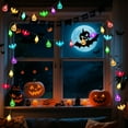 thumbnail image 4 of Qoosea Halloween Lights 14.8ft 30 LED Pumpkin Ghost Bat, 8 Modes Waterproof Halloween Decor Indoor Outdoor Party Home Decoration, Colored Lighting, 4 of 9