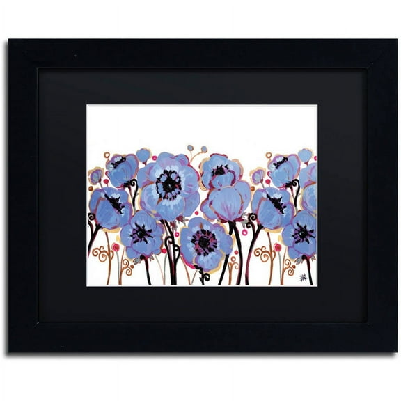 Trademark Fine Art "5" Canvas Art by Natasha Wescoat, Black Matte, Black Frame