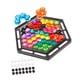 thumbnail image 5 of Juego de mesa de rompecabezas de bloques 2 en 1, tablero de ajedrez de doble cara, inteligencia geométrica Hexágono, 5 of 9