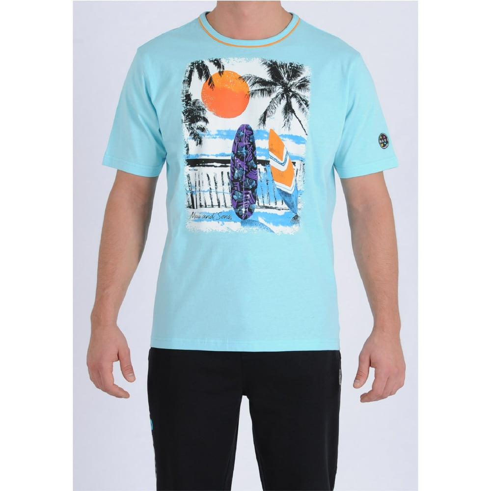 MAUI AND SONS - Maui And Sons Surfer Crew Neck Tee For Men In Light ...