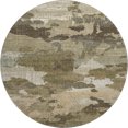 thumbnail image 2 of Addison Rugs Mayfield Premium Machine Washable Transitional Abstract Khaki Round Rug, 8' x 8', 2 of 8