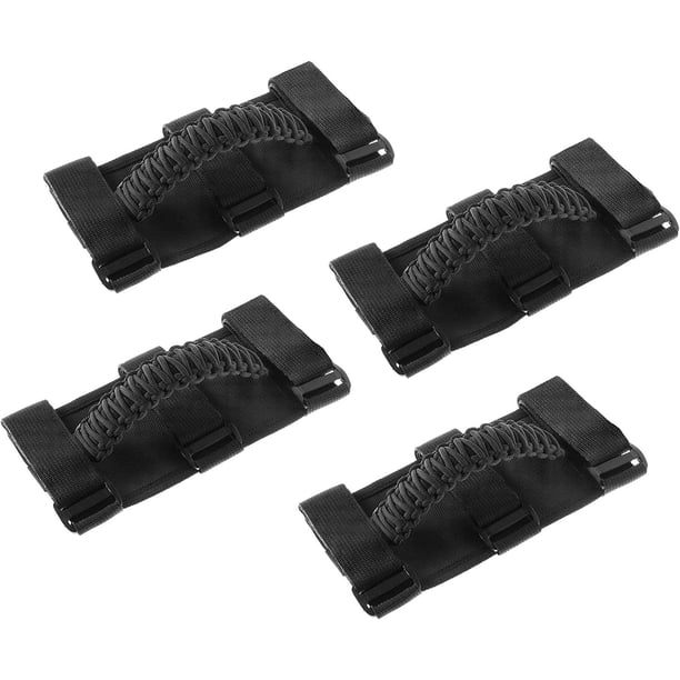 4 manijas de agarre de barra antivuelco negras para Jeep Wrangler YJ TJ JK JL Y Gladiator JT 1955-2022 liwang