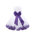 thumbnail image 3 of CHICTRY Baby Girls Elegant Flower Tulle Princess Dress Pageant Wedding Bridesmaid Birthday Party Dress Purple 12, 3 of 5