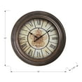 thumbnail image 4 of Monarch Specialties I 9081 - Clocks, 15" Round, Wall Clock, Antique Brown, Transitional, 4 of 4