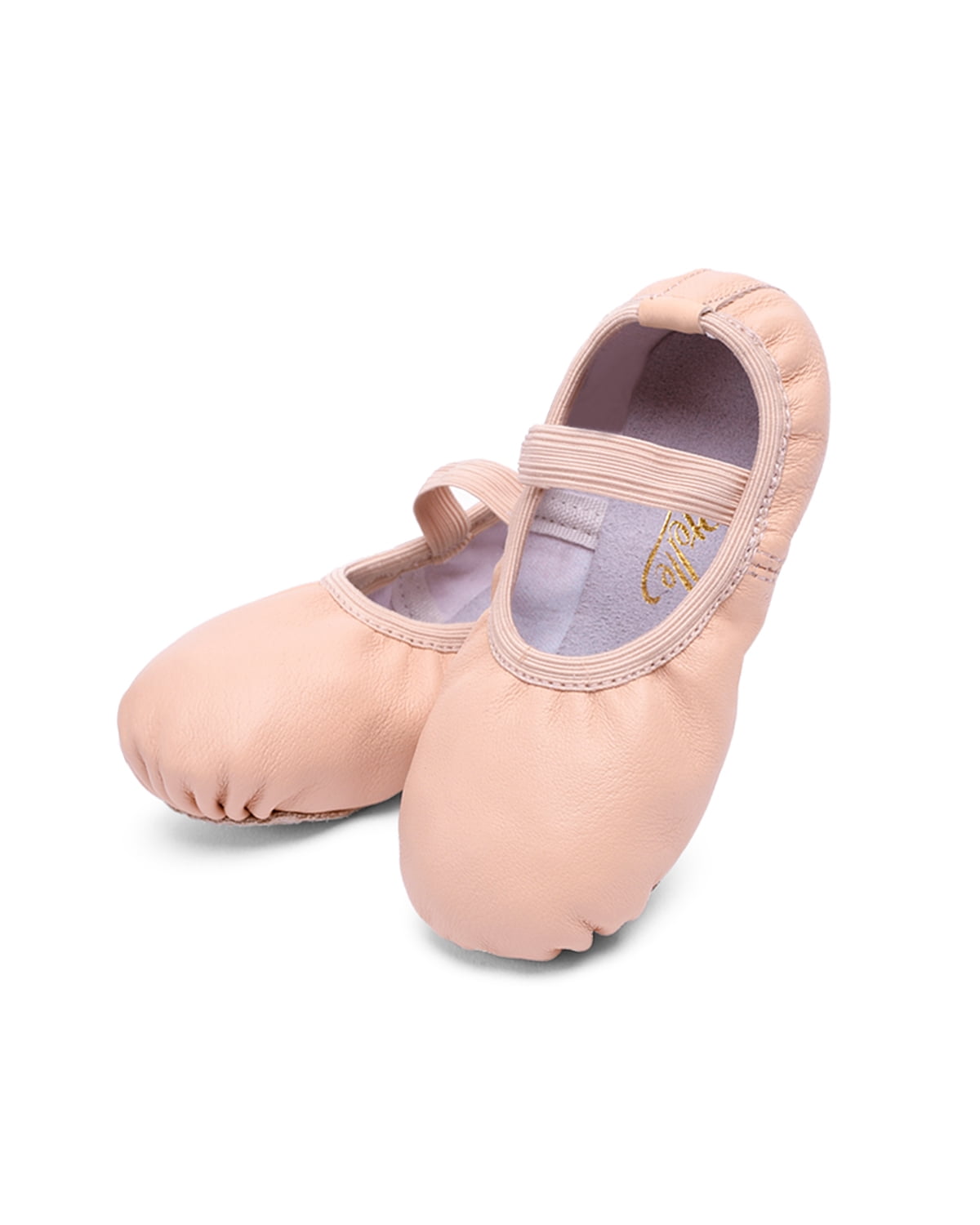 Toddler/Little Kid/Big Kid STELLE Premium Authentic Leather Ballet Slipper/Ballet Shoes 