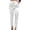 White, variant on Tanghaowl Women's Pants, Women's Satin Casual Elastic High Waist Stretch Elegant Dress Pants Trousers Gold L