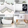 thumbnail image 4 of 2-Piece Kitchen Mat Set Non Slip Washable Floor Mats Decorative Rugs for Kitchen Sink Laundry Vintage Pastel Colors Floral, 4 of 7