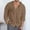 Brown, variant on Cotton Linen Hooded Shirts for Men Long Sleeve Lightweight Button Down Cardigan Shirts with Hood and Drawstring