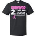 thumbnail image 3 of Inktastic Breast Cancer Survivor 2 Years and Running with Pink Ribbon T-Shirt, 3 of 5