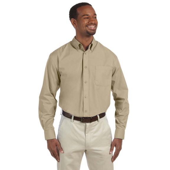 Harriton Men's Tall 3.1 oz. Essential Poplin - M510T