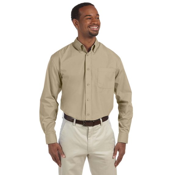 Harriton Men's Tall 3.1 oz. Essential Poplin - M510T