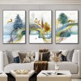 thumbnail image 3 of 3 cuadros de arte de pared abstractos con cinta de lujo nórdico, póster moderno con impresión de paisaje, pintura decorativa para sala de estar y hogar, 3 of 5