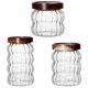 thumbnail image 5 of Transparent Glass Storage Jars with Airtight Lid for Food 3 Pieces Multipurpose Containers, 5 of 5