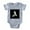 Heather Gray, variant on CafePress - Gothic Initial A - Cute Infant Baby Football Bodysuit