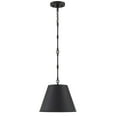 thumbnail image 2 of Elegant Pendant Light in Solid Matte Black, 2 of 4