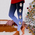 thumbnail image 4 of Zhanying Leggings de Noël pour Femmes Grande Taille Respirants Évacuant l'Humidité Collants Rayés Noirs et Rouges Grande Taille Bleu G, 4 of 6