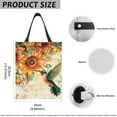 thumbnail image 7 of Yuyamidu Hummingbird Car Trash Bag Sunflower Car Storage Bag Universal Waste Basket Bin Accessories for Auto Truck SUV Foldable Car Gabage Bag with Adjustable Button, 7 of 7