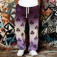 thumbnail image 2 of Pantalones de Cintura Elástica de los Hombres con Cordón de Impresión Gradiente Joggers Casuales de Bolsillo, Pantalones de Cintura Elástica de los Hombres, 2 of 4