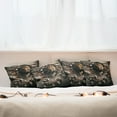 thumbnail image 3 of Ambesonne Lion Throw Pillow Cover Pack of 4, King Emerging from Brick Wall, 4 Pcs-26" x 26", Pale Mustard and Dark Mustard, 3 of 5