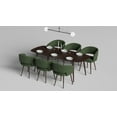 thumbnail image 3 of Ottomanson Palermos Mid Century Modern Easy Assembled Kitchen Dining Chair, Green, Set of 2, 3 of 6