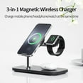 thumbnail image 6 of 30W 3 in 1 Magnetic Wireless Charger Stand For iPhone 13 12 Pro Max Apple Watch Macsafe  Fast Charging for Airpods iWatch 7 6, 6 of 6