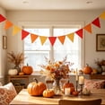 thumbnail image 2 of 5.12 Inch Autumn Pennant Banner,Colorful Triangle Flag Bunting for Home Living Room Holiday Party, 2 of 6