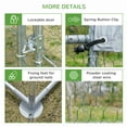thumbnail image 6 of PawHut Metal Chicken Coop Walk-in Enclosure with Cover 9.2' x 18.7' x 6.5', 6 of 9