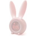 thumbnail image 1 of Jinsinto Cute Rabbit Shaped Induction Alarm Clock, Intelligent Automatic Breathing Light Adjustment, Automatic Time/Date/Temperature Display, Voice Control or Tremble [Energy Class], 1 of 5